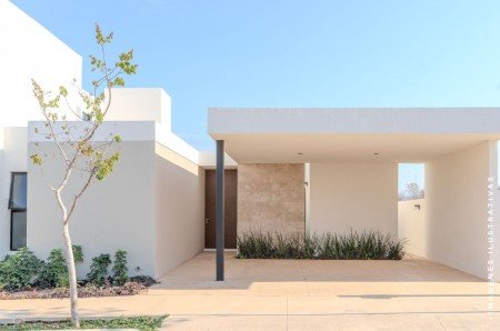 Casa en venta en Merida Conkal de una planta en privada residencial